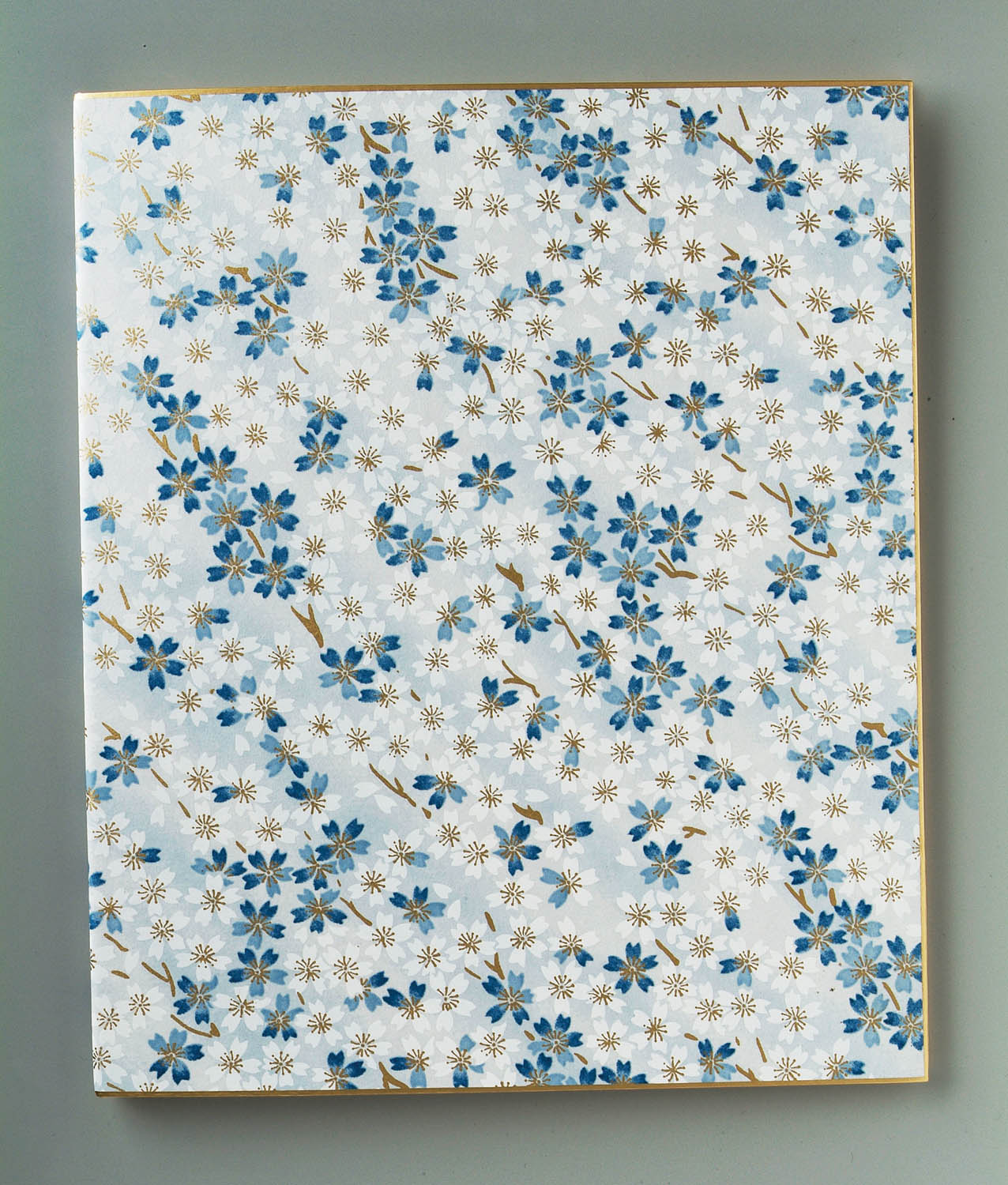 DS0004 友禅千代紙二つ折り色紙ブルー